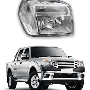 Farol Dianteiro Ld Ford Ranger 2010-2012 Manual Cromado