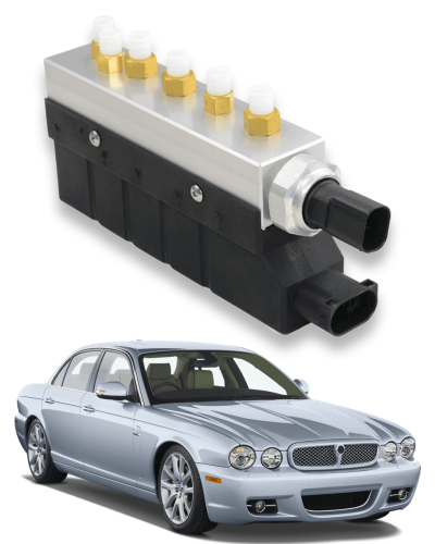 Bloco de Válvulas da Suspensão a Ar Jaguar XJ6 XJ8 2003-2009