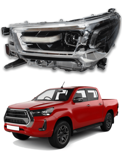 Farol Dianteiro Esquerdo Toyota Hilux Rocco LED 2016-2024
